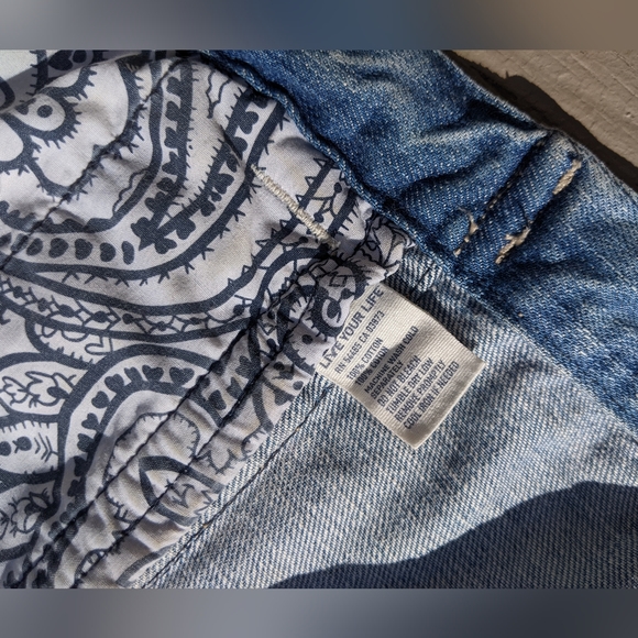 Y2K American Eagle Distressed Jean Jacket Size XS - Picture 7 of 7